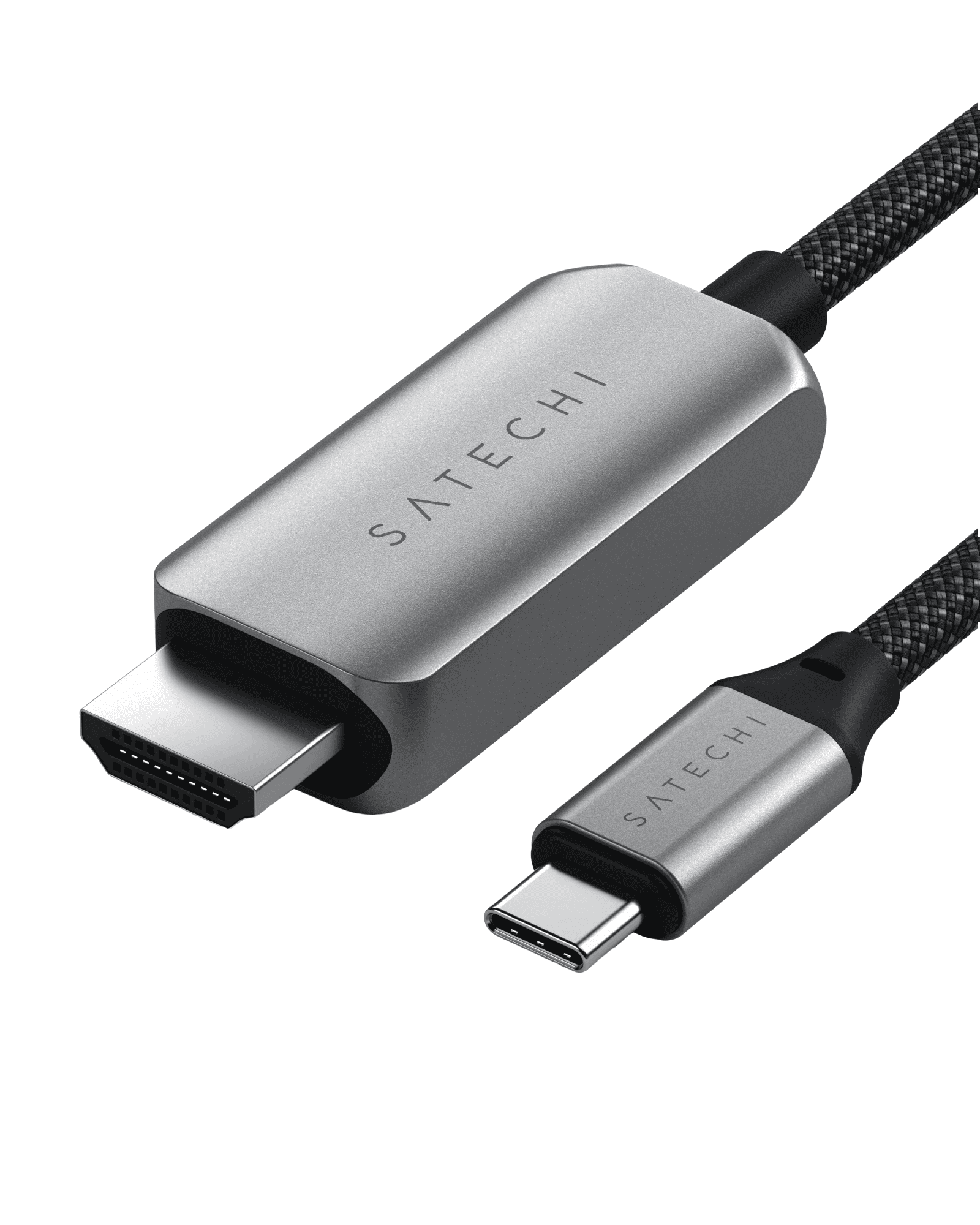 Кабель Satechi USB-C to HDMI 2.1 8K Cable Space Gray (1.8 m) ST-YH8KCM